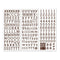 Brown Serif ABC/123 Letter Stickers (3/pk)
