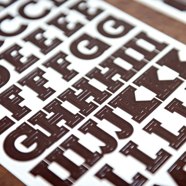 クリエイティブメモリーズ　アルバム　台紙2 ABCシール ペンセット Brown Serif ABC/123 Letter Stickers (3/pk) - Creative Memories