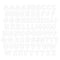 White ABC Embellishments (80/pk)