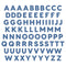 Blue ABC Embellishments (80/pk)