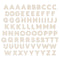 Light Kraft ABC Embellishments (80/pk)