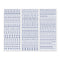 Blue Classy Mini ABC/123 Stickers (3/pk)