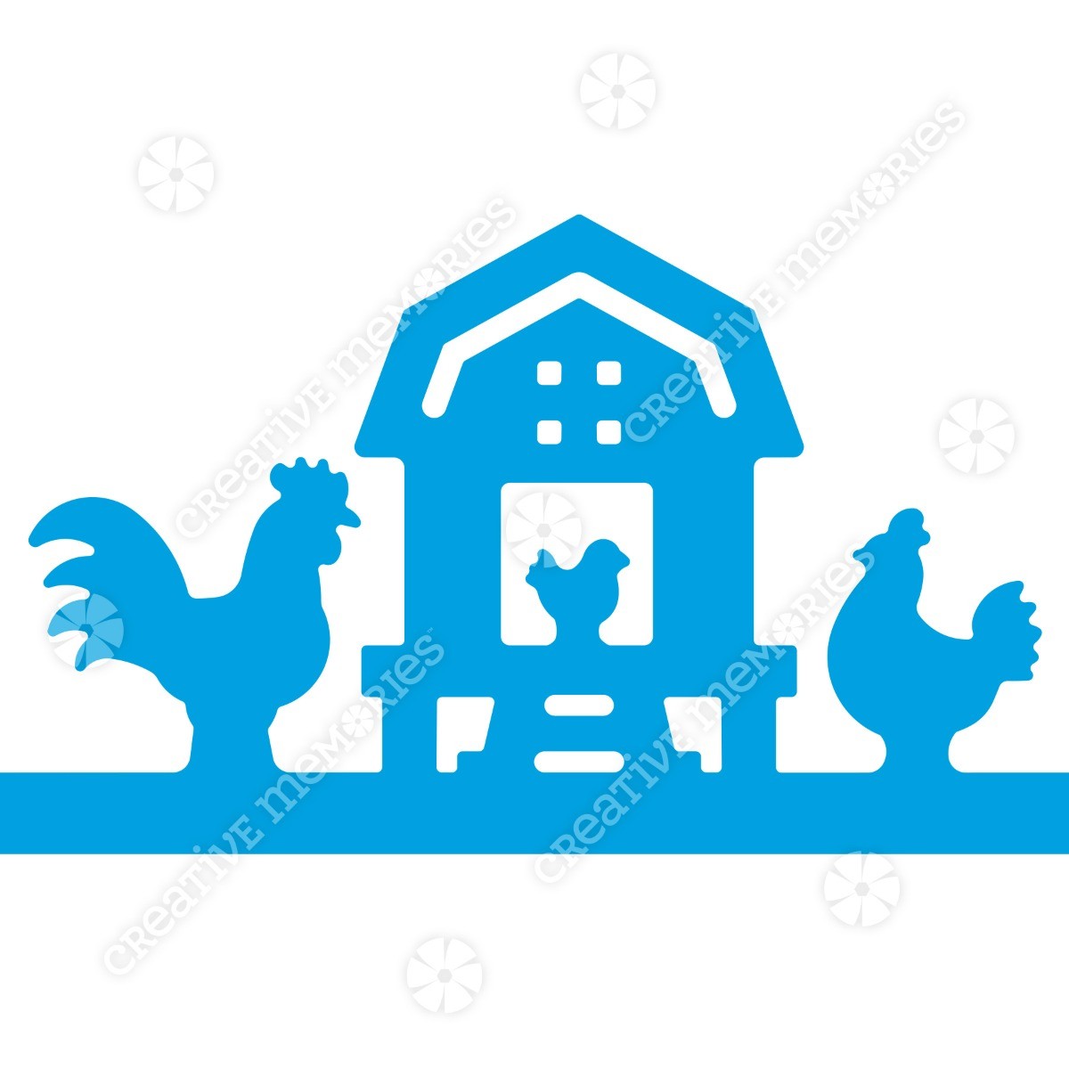 Chicken Coop Border Punch - Creative Memories Tool