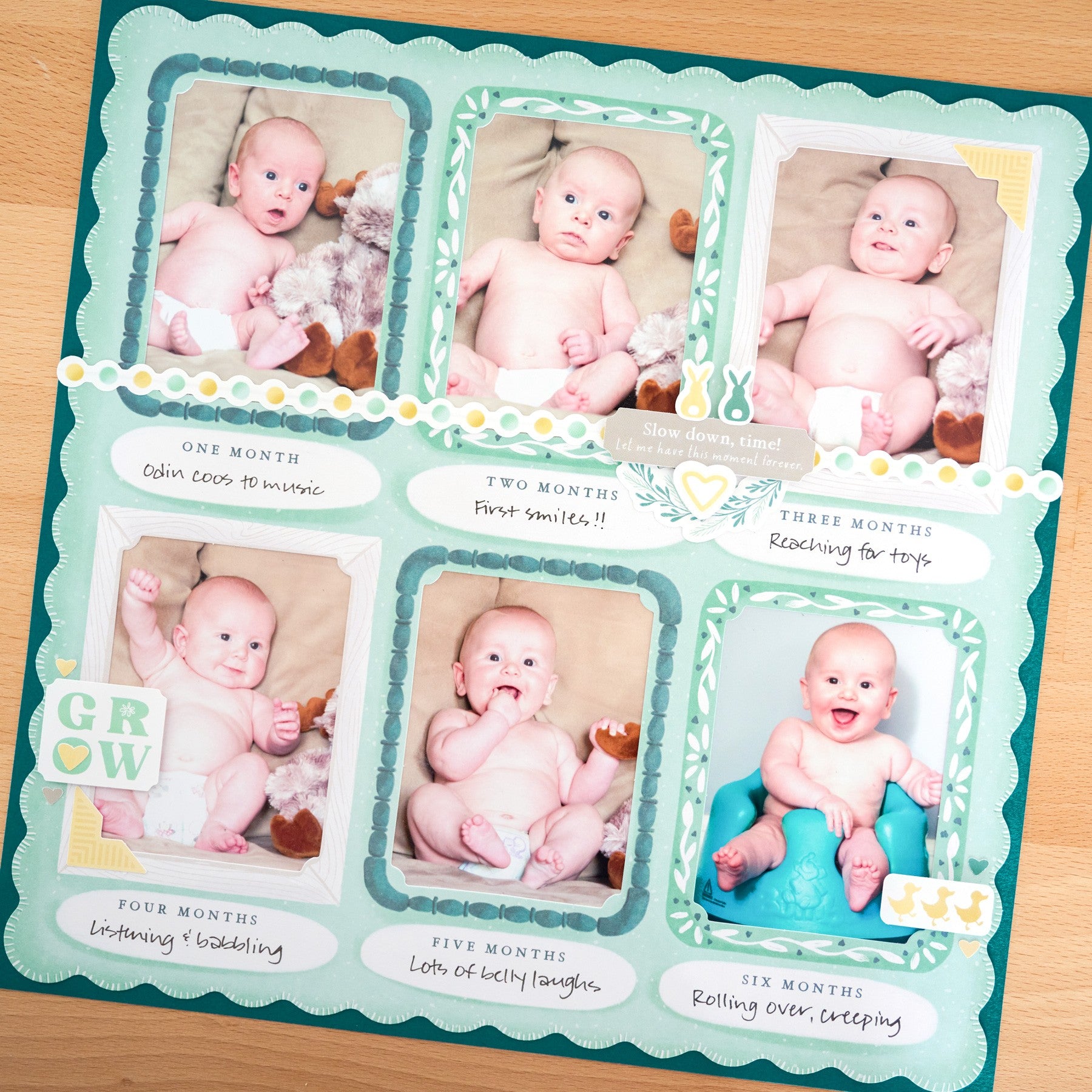 Welcome Baby Die Cut Paper Pack - Month Trackers & Frames