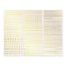 Gold Classy Mini ABC/123 Stickers (3/pk)