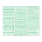 Kelly Green Classy Mini ABC/123 Stickers (3/pk)