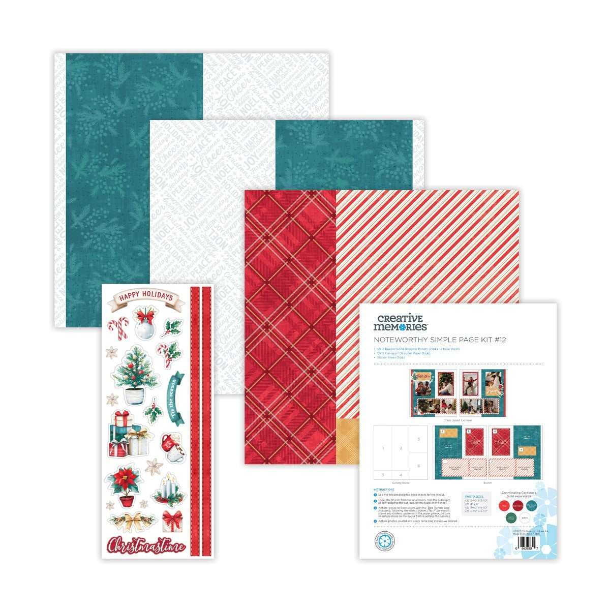 Creative Memories クリエイティブメモリーズ　5点 Simple Page Kits Noteworthy by Creative Memories