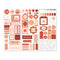 Totally Tonal Pumpkin Stickers (3/pk)