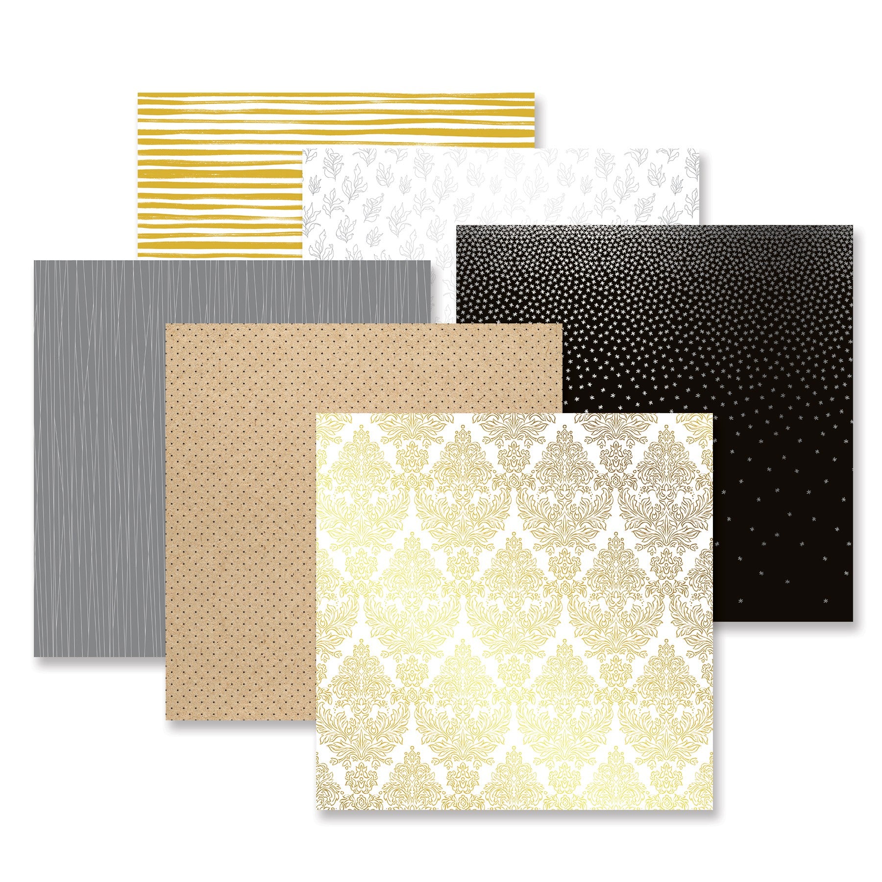 Silver & Gold Foiled Accent Paper Pack (12/pk) - Creative Memories