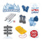 Flurry of Fun Sledding Embellishments (9/pk)
