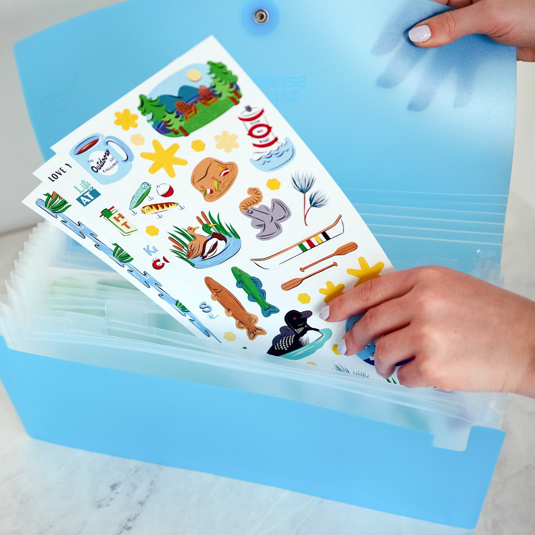 Sticker File Mate - Blue - Creative Memories