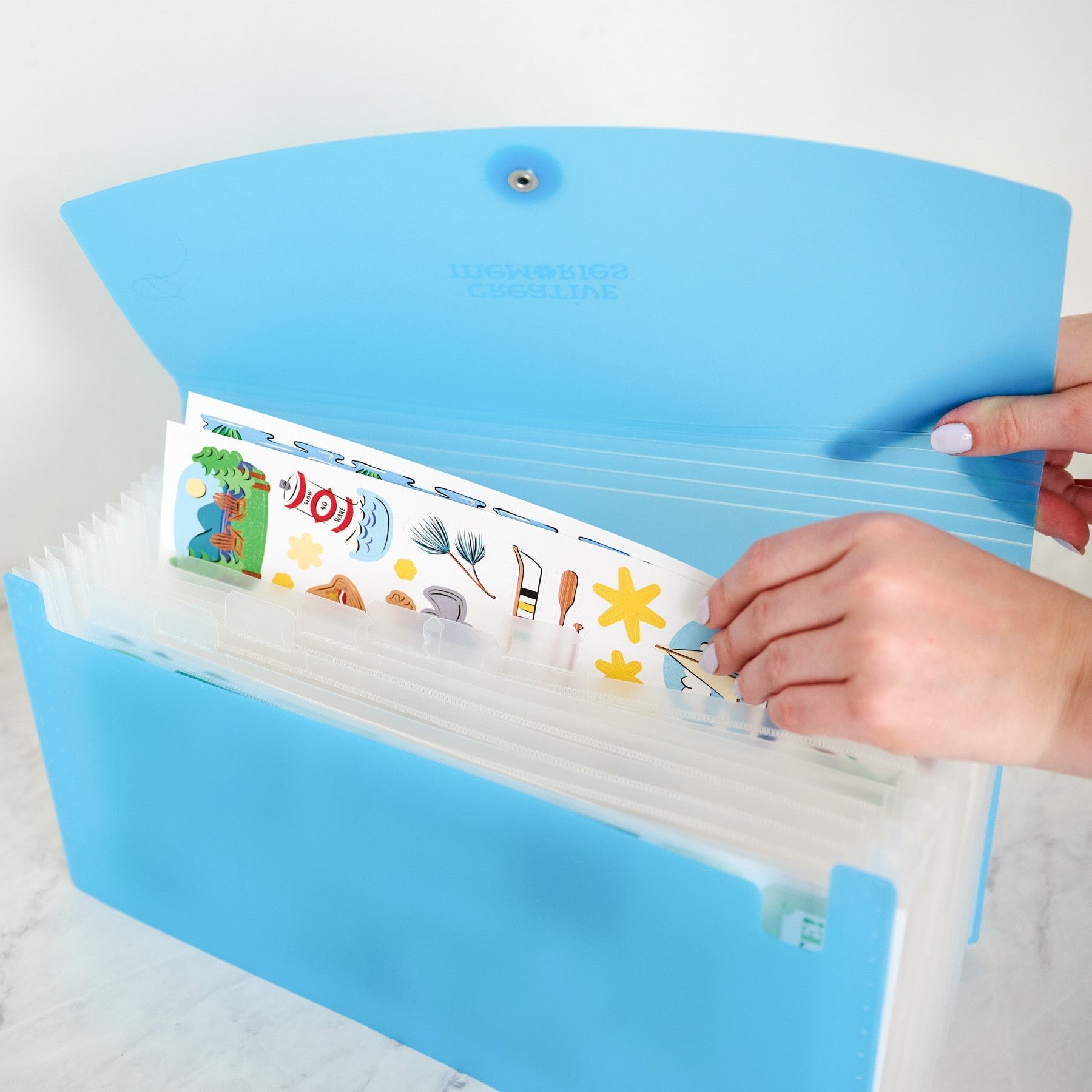 Sticker File Mate - Blue - Creative Memories