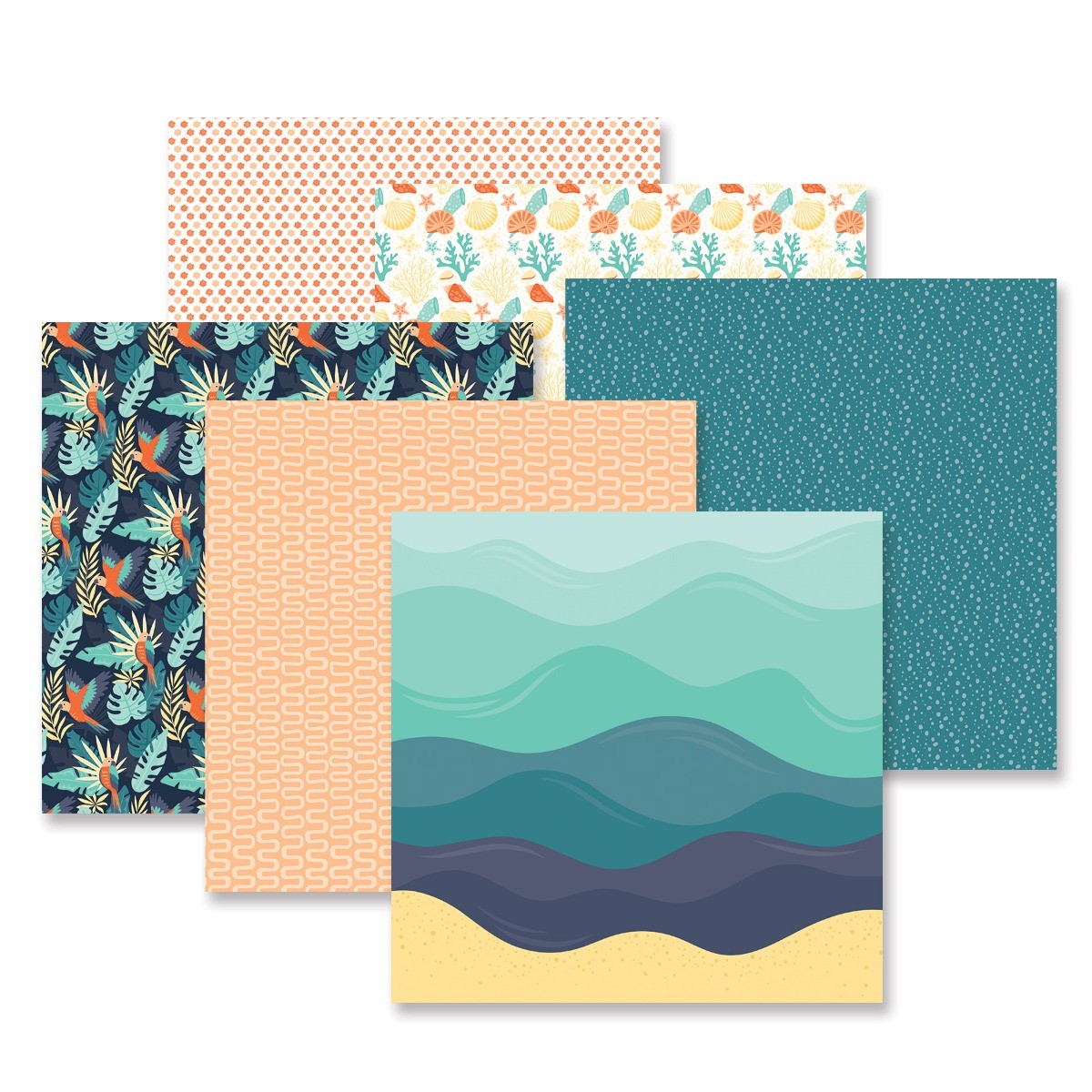 Sun Soaked Paper Pack (12/pk) - Creative Memories