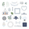 Something Blue Embossed Embellishments (40/pk)