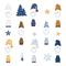 Welcome Winter Gnome Embellishments