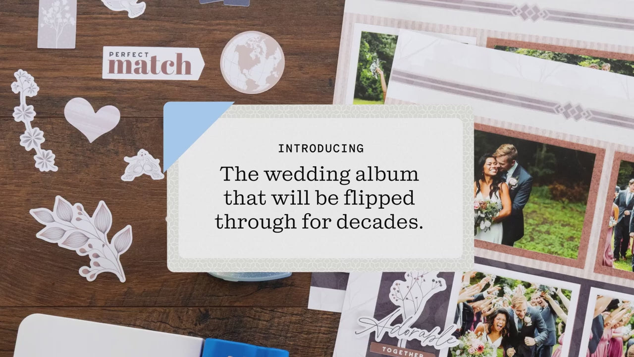 how to make wedding album - video