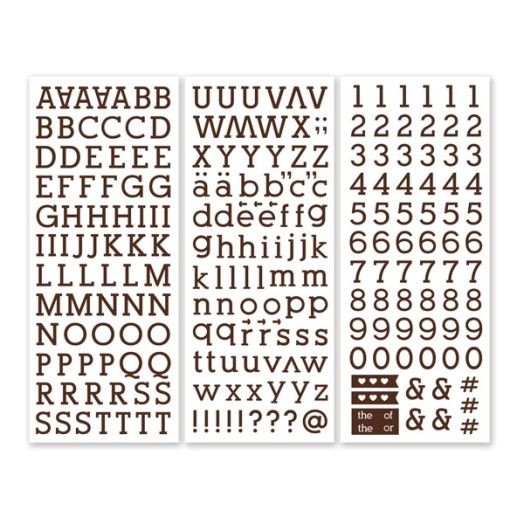Flashing Bronzing Decorative Stickers Alphabet Character Numeral
