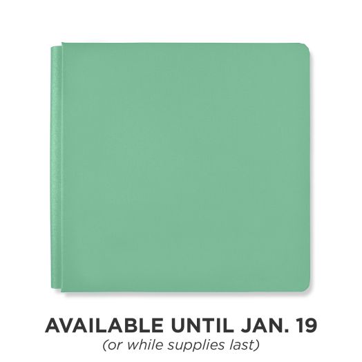 12x12 Jade Green Album Cover - Creative Memories