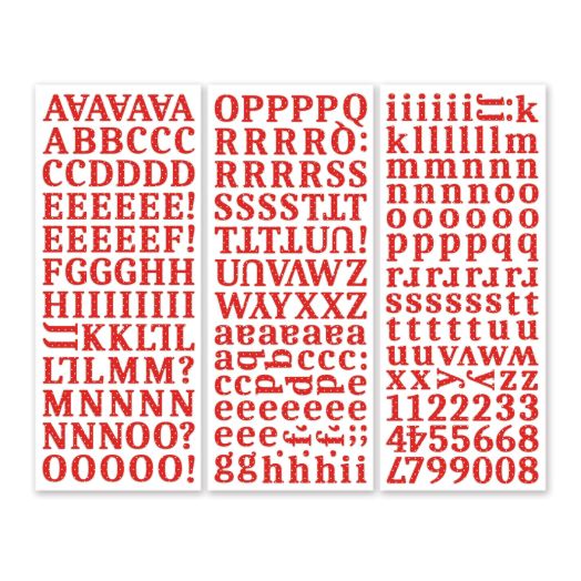 Alphabet Stickers: Black, 209 pack –