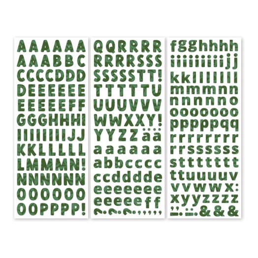 Sans Serif Brown Letter Stickers - Creative Memories