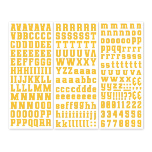 Alphabet ABC Stickers Thickers 3-d School Letterman Red White LOT (4) Pkgs.