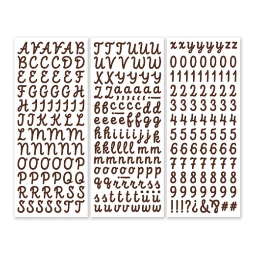 Large Ombré Alphabet Sticker Sheets – Clafoutis