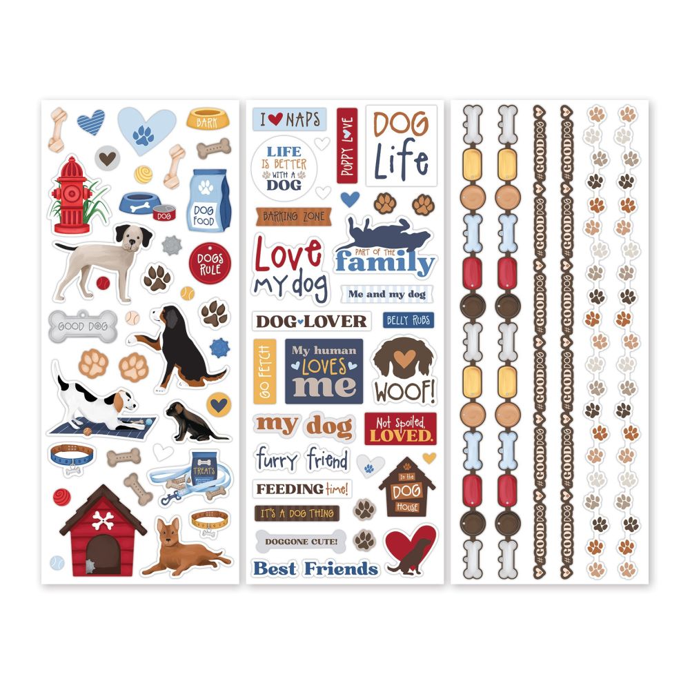 Dog Themed Stickers For Scrapbooking: Go Fetch - Creative Memories