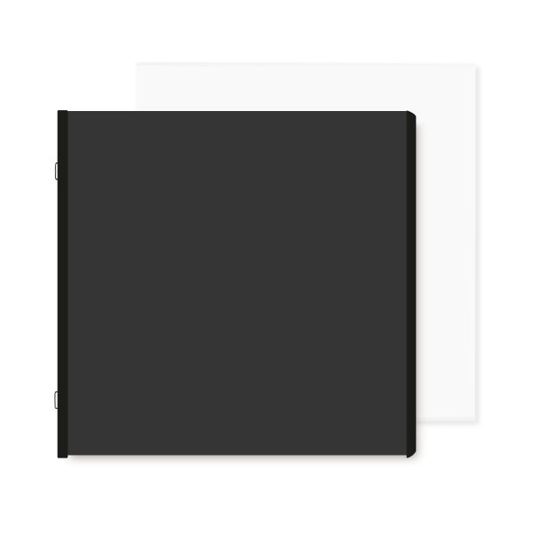 12x12 Recollections Refill Pages Black Card Stock for Scrapbooking 5 Packs  of 25