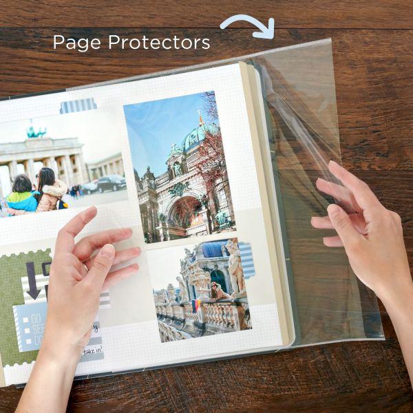 White 8x8 Plain Pages and Protectors - Creative Memories