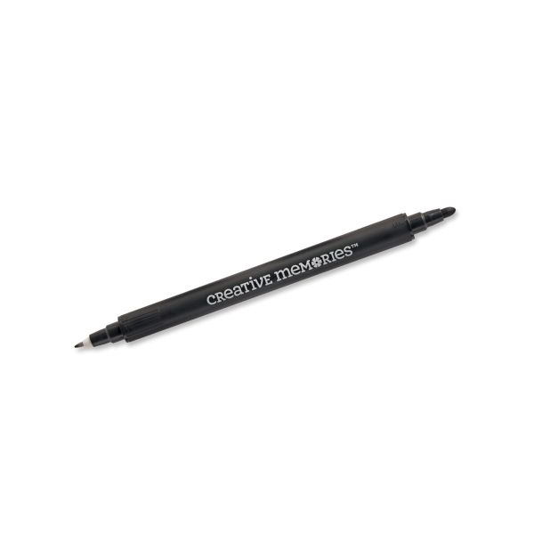 Dual Side Marker Pens Black Felt Tip Pens Black Dual Tip Brush