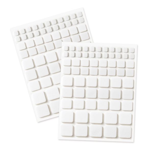 3D Foam Squares Black Regular Multi-Pack 10 pks