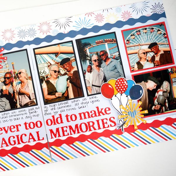 Amusement Park Paper For Scrapbooking: Sparks of Magic - Creative Memories