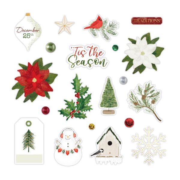 Christmas Scrapbook Embellishments: Seasonal Sightings - Creative