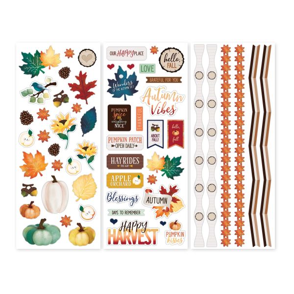Fall Stickers For Scrapbooking: Golden Harvest - Creative Memories
