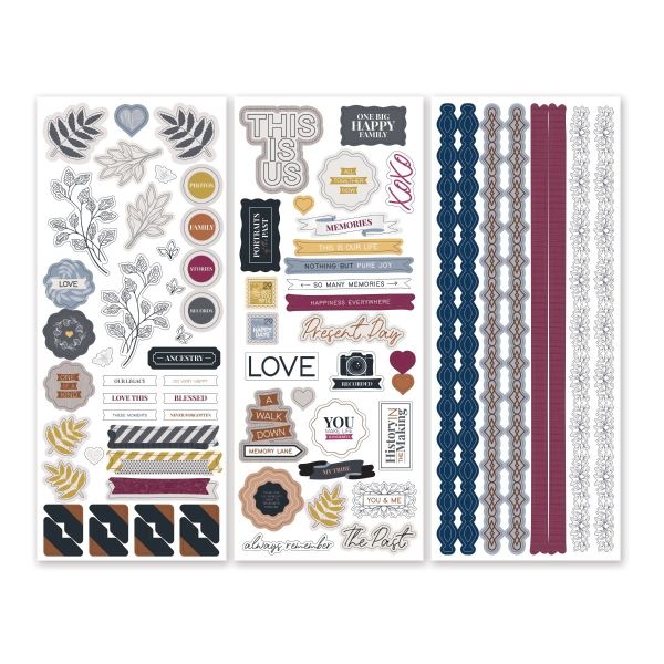 World Collection - Cardstock Stickers  - Scrapbook Customs