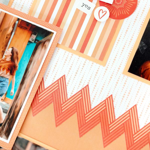 Orange Tonal Scrapbook Paper: Totally Tonal Tangerine Paper - Creative  Memories