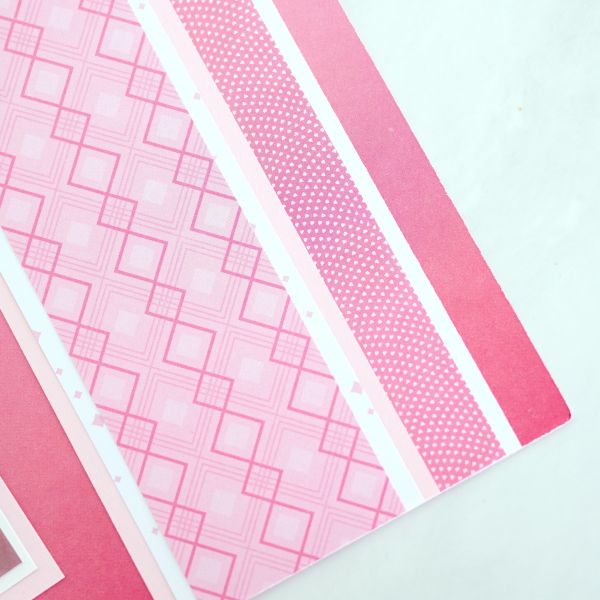 Marbled Pink Scrapbook Paper