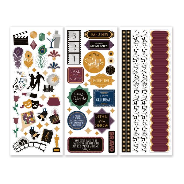 Red Carpet Themed Stickers: Showtime - Creative Memories