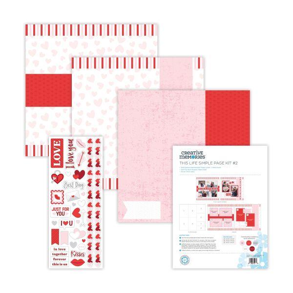 Love Valentines Day Scrapbook Paper: 8x8 Cute Love Theme Designer