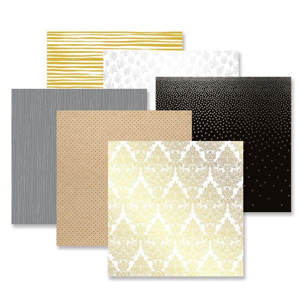 Silver and Gold Scrapbook Paper: Silver & Gold Foiled Paper - Creative  Memories