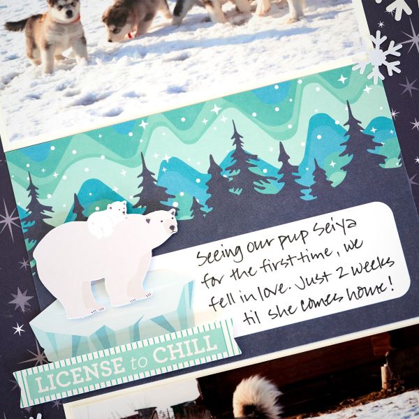 Winter Stickers For Scrapbooking: Polar Lights - Creative Memories
