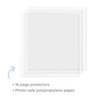 50-Pack 12x12 Scrapbook Refill Pages, Protective Sleeves, Page Protectors  for Memory Books, Hole Punched, Durable Plastic Material (Clear, 0.16 mm