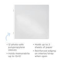 12x12 Clear Multi-Pocket Scrapbooking Pages (12/pk) - Creative Memories