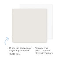 12x12 Spargo Scrapbooking Paper and Protectors - Creative Memories