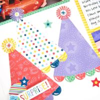 Birthday Scrapbooking Paper: Party Time! Blue Paper Pack - Creative Memories