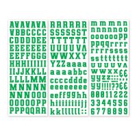Kelly Green Bulletin Board Letters and Numbers, Printable Letter