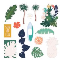 Tropical Travel Scrapbook Kit: Tropic Time Fast2Fab Kit - Creative