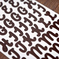 Sans Serif Brown Letter Stickers - Creative Memories